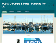 Tablet Screenshot of jabsco.com.au